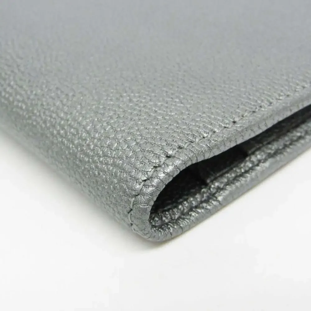 CHANEL Silver Leather Wallet
